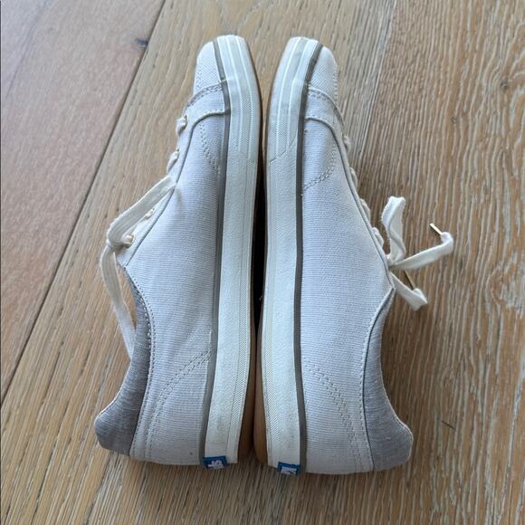 Keds Center II Sneakers in White Stripe Light Gray Size 8 Canvas - Picture 7 of 8